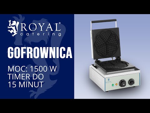 Video - Gofrownica - 1500 W - serca