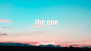 Joseph Tilley - the one (Lyrics)