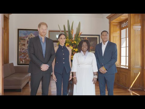 Colombia VP Francia Marquez welcomes Prince Harry and Meghan in Bogota | AFP