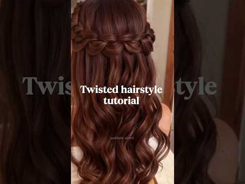 Twisted hairstyle 🧚‍♂️ #fypviralシ #easyhairstyles #viralshort