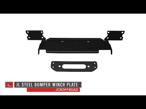 JcrOffroad - JL Steel Bumper Winchplate Install