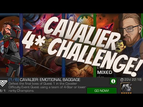 4 Star Cavalier Challenge! (Final Quests) Mixed Emotions Monthly Quest! Marvel Contest Of Champions!