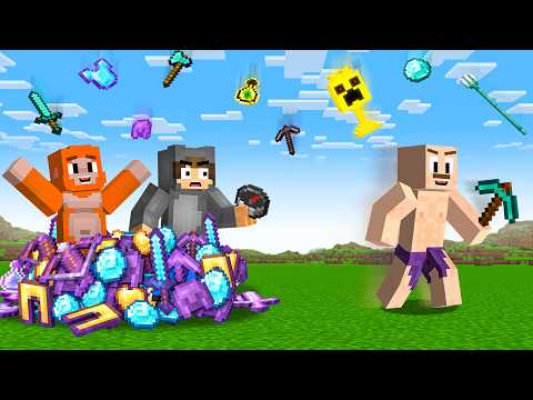 Minecraft Hunters VS Speedrunner with RAINING OP ITEMS!