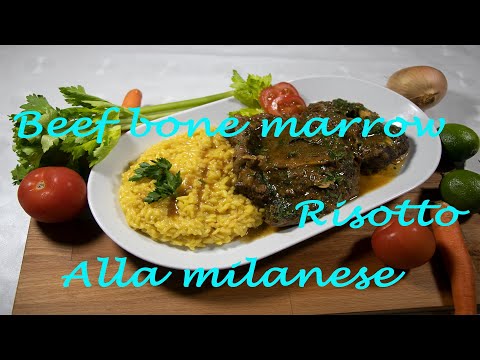 How to make Risotto Alla milanese #ඇතිලිය #Beef bone marrow #Sinhala English Recipe