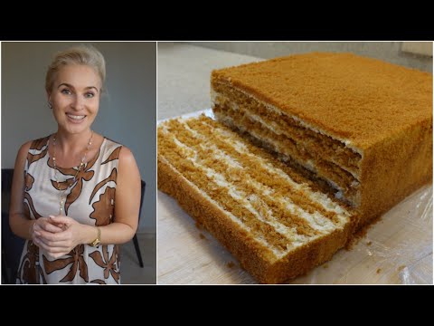 The Most Delicious Caramel Honey Cake Without Rolling the Cake Layers - The Best Recipe on YouTube!
