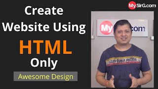 Create Website Using HTML only | MySirG.com