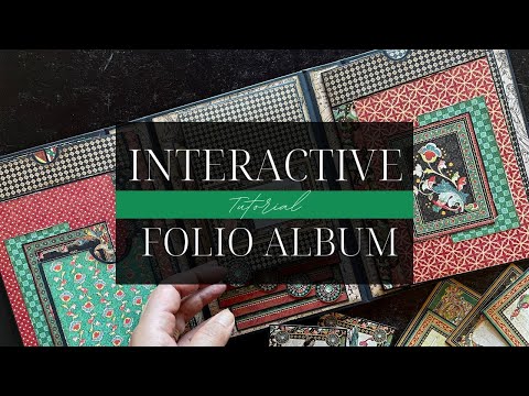 Interactive Folio Album - Enchanted Forest - Graphic 45 Album Kit Vol 05