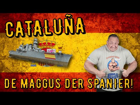 World of Warships Legends - CATALUÑA - Tier 7 - De MAGGUS the Spaniard! [German/ gameplay]