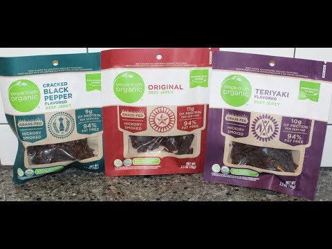 Simple Truth Organic Beef Jerky: Cracked Black Pepper,...