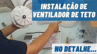 Como instalar ventilador de teto | Passo a passo detalhado |Ventisol Aires