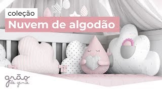 QUARTO DE BEBÊ NUVEM DE ALGODÃO ROSA | GRÃO DE GENTE
