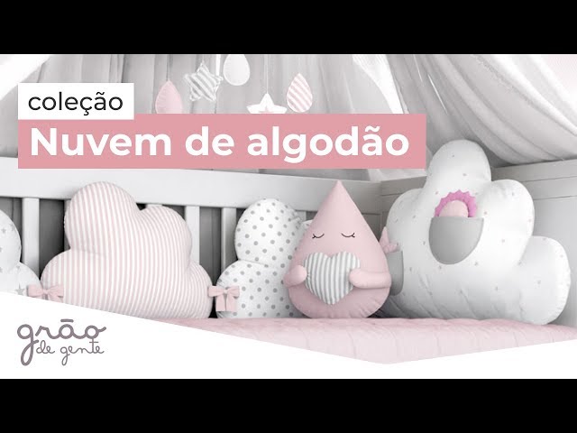 QUARTO DE BEBÊ NUVEM DE ALGODÃO ROSA | GRÃO DE GENTE