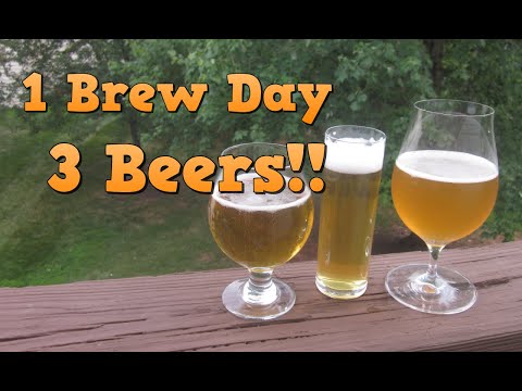 3 Beers from 1 Brew Day!! (Saison, Kölsch & Single)