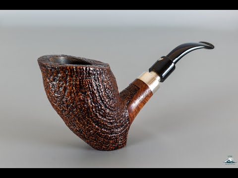 Huge Handmade Luigi Viprati "Collection" Line Sandblasted Freehand Spigot 9mm