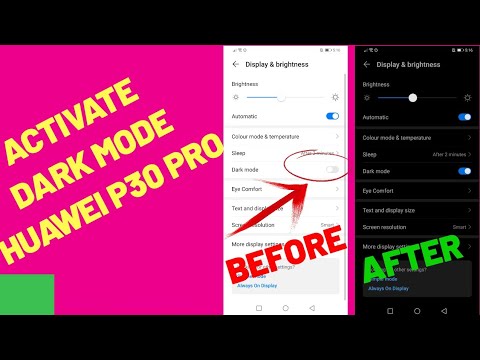 activate NIGHT MODE in HUAWEI P30 Pro | DARK mode (easy) 🤣