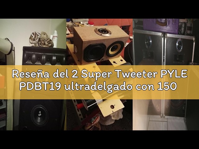 Vídeo relacionado con 2 Tweeter SP Audio SPTW28 Ultra Slim con 100 vatios rms y 200 vatios máx con 9,40 cm diámetro y 107 db sensibilidad Profundidad 4,20 cm, el par + 3 Stickers Gratis