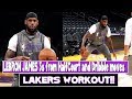 Lakers Lebron James Workout With Phil Handy Half Court Jumpers And How To Score On Defenders
