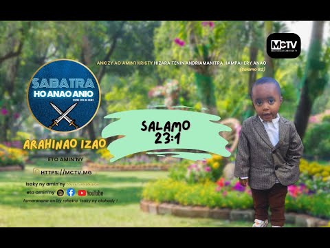 SALAMO 23:1 | SABATRA HO ANAO ANIO | ZOKY ELIE | MADAGASCAR CHRISTIAN TELEVISION (MCTV)