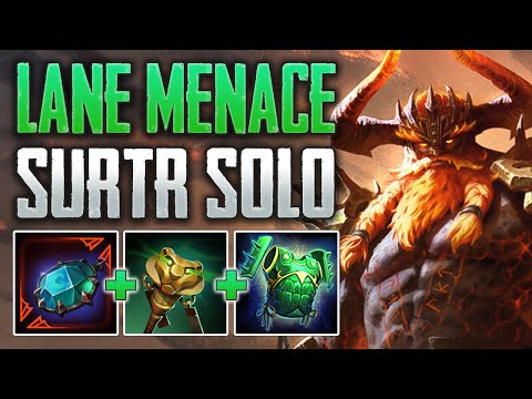 SEKHMET'S SURTR IS A MENACE IN LANE! Surtr Solo Gameplay (SMITE Conquest)