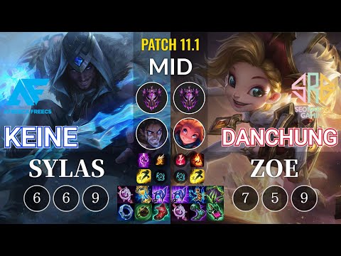AF Keine Sylas vs SRB Danchung Zoe Mid - KR Patch 11.1