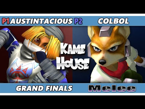 Kame House 104 GRAND FINALS - Colbol (Fox) Vs. Austintacious (Sheik) Smash Melee - SSBM