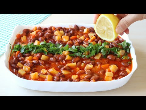 ✅️ZEYTİNYAĞLI KURU BARBUNYA TARİFİ👍LOKUM GİBİ BARBUNYA❗️PİLAKİ YEMEDİYSENİZ BİRDE BU TARİFİ DENEYİN👌