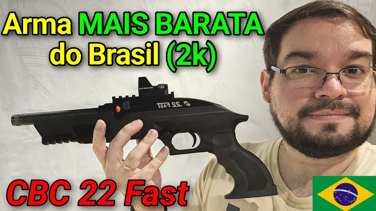 Pistola MAIS BARATA do Brasil Vale a Pena? Nova CBC 22 Fast (.22 LR) - Análise e Opinião