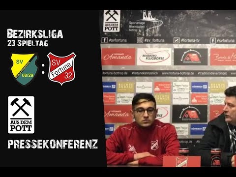 Pressekonferenz vor dem Spiel in Friedrichsfeld | SV Friedrichsfeld - SV Fortuna