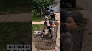 Install mailbox without concrete