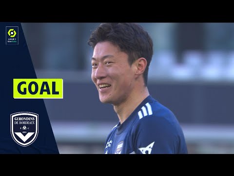 Goal Ui Jo HWANG (39' - GdB) FC GIRONDINS DE BORDEAUX - RC STRASBOURG ALSACE (4-3) 21/22