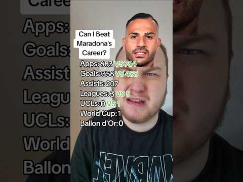 Kann ich Maradonas Karriere übertreffen? #shorts