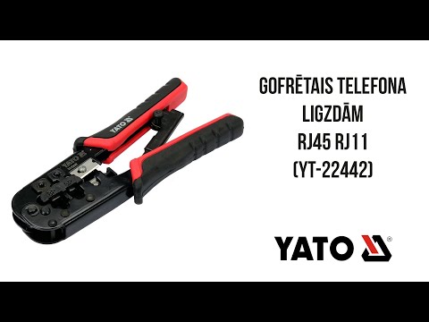 Кліщі YATO для обтискання RJ45/RJ11, довжина 190 мм Кліщі YATO для обтискання RJ45/RJ11, довжина 190 мм