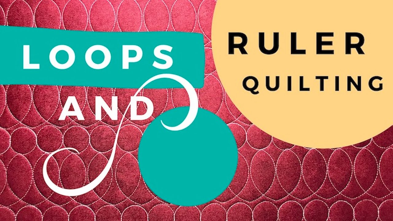 RULER QUILTING Loops & Circles on HOME MACHINE
