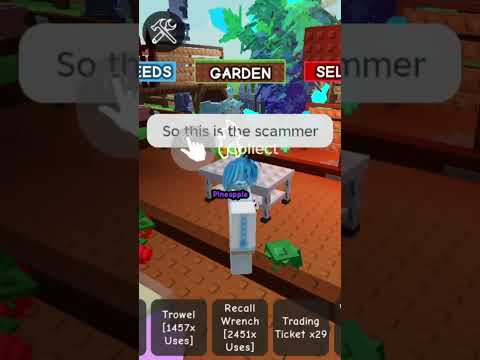 BEWARE OF THE SCAMMER otin123180 Pls report 🙏❤️#rblx #gaming #fypシ゚viral #games #roblox #growagarden