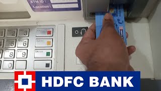How To Withdraw Money From HDFC ATM || HDFC ATM MONEY WITHDRAWAL