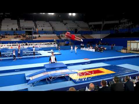 BERRIDGE Daniel (GBR) M - 2019 Trampoline Worlds, Tokyo (JPN) - Qualification Double Mini R2