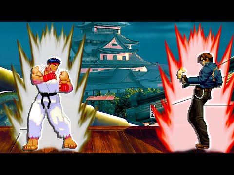RYU vs KYO KUSANAGI - Hyper INSANE Intense EPIC FIGHT!