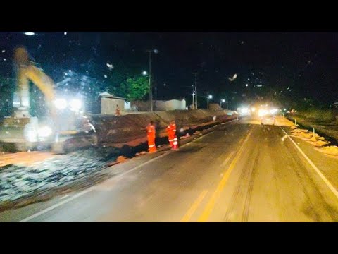 DNIT TRABALHANDO A NOITE NAS OBRAS DE DUPLICAÇÃO DA BR 304 TRECHO  MOSSORÓ, ASSÚ, EP1868 -  30/07/26