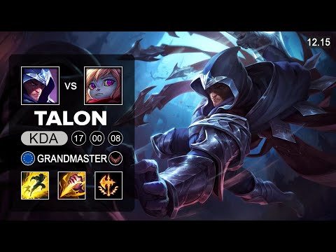 Talon vs Poppy Jungle - EUW Grandmaster - Patch 12.15 Season 12