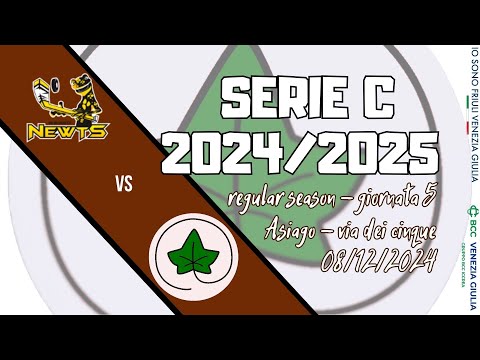 Asiago Newts vs Edera - 08/12/2024 - Stagione 24/25 - Serie C - Regular Season - Giornata 5