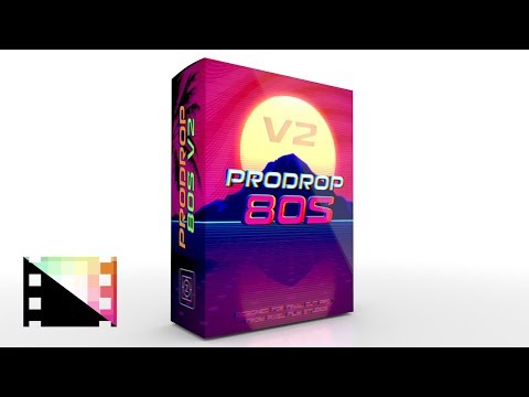 ProDrop 80s Volume 2 -  80s Style Backgrounds for Final Cut Pro X - Pixel Film Studios