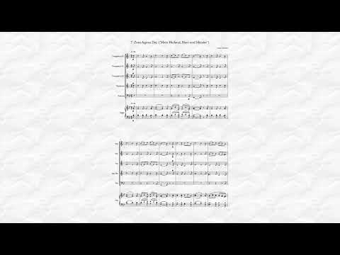 Schubert: Deutsche Messe 7. Zum Agnus Dei, Arrangement für Blechbläser (Partitur) | Kilian Reiss