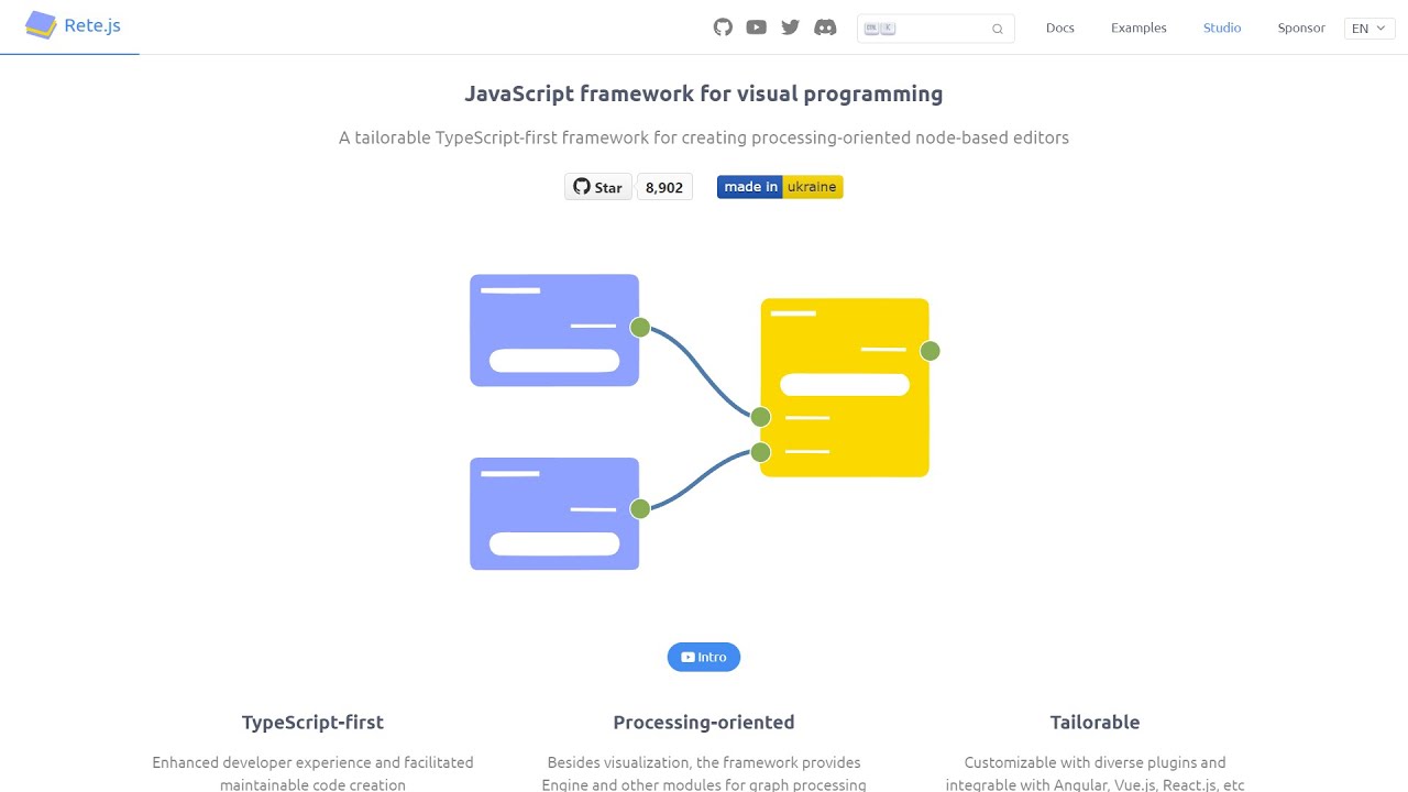 Getting started with Rete.js | JavaScript framework for visual programming