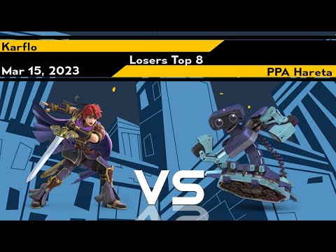 Xeno284 L.Top 8 - Karflo (Roy Dark Purple) vs Hareta (ROB Blue) - SSBU Ultimate Tournament