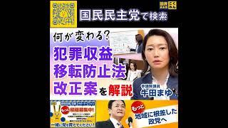 国民民主党 牛田まゆ 犯罪収益移転防止法改正案 3つの論点 4月23日