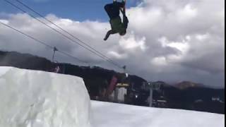 Seamus O Connor and Bubba Newby Team Ireland at the slopes in PyeongChang. Credit: Corey Jackson