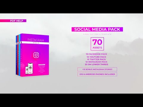 Social Media Pack Final Cut Pro Templates