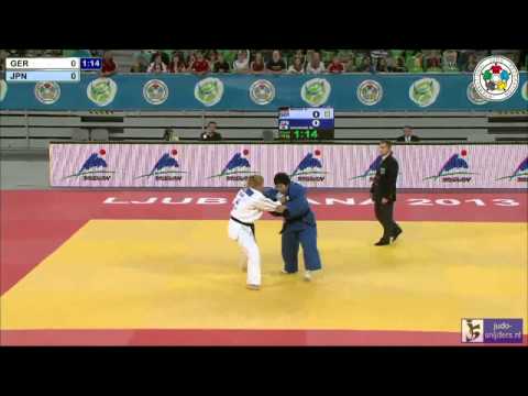 Judo 2013 World Championships Junior Ljubljana: Weiss (GER) - Inamori (JPN) [+78kg] final