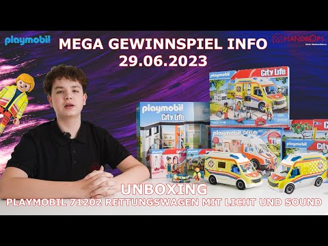 PLAYMOBIL 71202 Rettungswagen mit Licht und Sound | Mandrops AG #mandrops #playmobil #rettungswagen