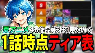 【アニメ雑談】1話時点の注目夏アニメランキング発表！！！【同時配信中】